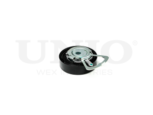 Drive belt tensioner with pulley photo