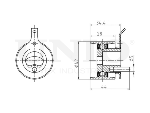 Timing belt tensioner pulley photo