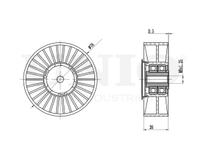 Drive belt tensioner pulley photo