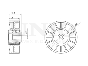 Drive belt tensioner pulley photo