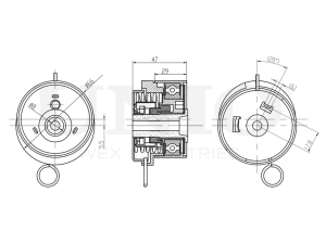 Timing belt tensioner with pulley photo