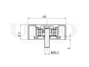 Drive belt idler pulley photo