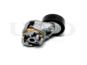 Drive belt tensioner with pulley photo