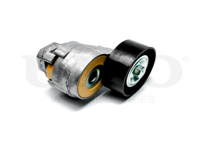 Drive belt tensioner with pulley photo