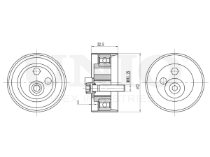 Timing belt tensioner with pulley photo
