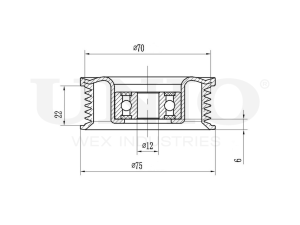 Drive belt idler pulley photo