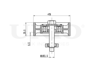 Ролик направляющий приводного ремня photo