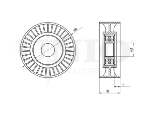Drive belt tensioner pulley photo