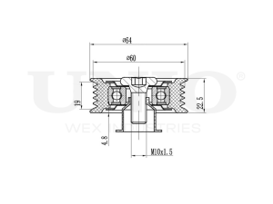 Drive belt idler pulley photo