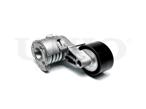 Drive belt tensioner with pulley photo