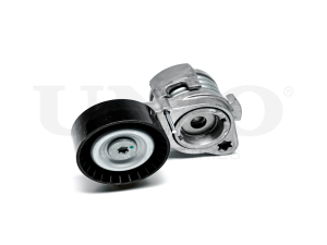 Drive belt tensioner with pulley photo