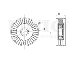 Drive belt tensioner pulley photo