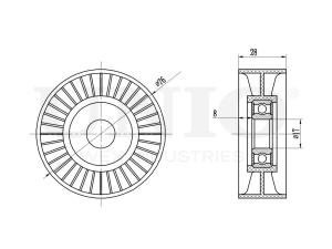 Drive belt tensioner pulley photo