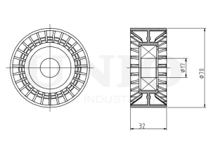 Drive belt tensioner pulley photo