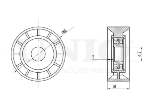 Drive belt tensioner pulley photo