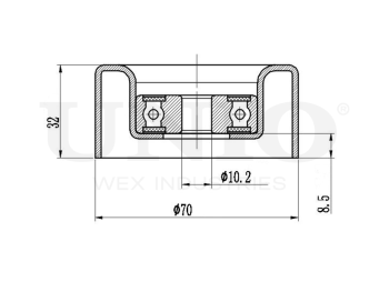 картинка Ролик обводной приводного ремня от UNIO