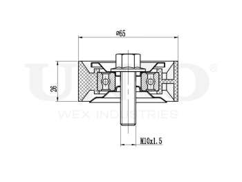 картинка Ролик обводной приводного ремня от UNIO