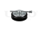 Drive belt tensioner pulley thumb