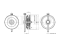 Drive belt tensioner pulley thumb