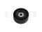 Drive belt idler pulley thumb