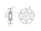 Drive belt tensioner pulley thumb