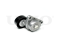Drive belt tensioner with pulley thumb