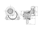 Drive belt tensioner with pulley thumb