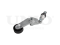 Drive belt tensioner with pulley thumb
