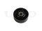 Drive belt tensioner pulley thumb