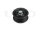 Drive belt tensioner pulley thumb