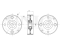 Drive belt tensioner pulley thumb
