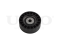 Drive belt idler pulley thumb