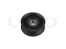 Drive belt idler pulley thumb