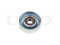 Drive belt tensioner pulley thumb