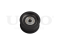 Drive belt tensioner with pulley thumb