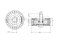 Drive belt idler pulley thumb