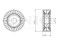Drive belt tensioner pulley thumb