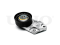 Timing belt tensioner pulley thumb