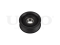 Drive belt idler pulley thumb