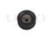 Timing belt tensioner with pulley thumb