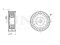 Drive belt idler pulley thumb
