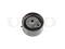Timing belt tensioner with pulley thumb
