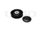 Drive belt tensioner pulley thumb