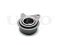 Timing belt tensioner with pulley thumb