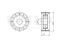 Drive belt idler pulley thumb