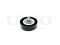Drive belt idler pulley thumb