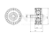 Drive belt idler pulley thumb