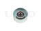 Drive belt idler pulley thumb