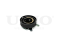 Drive belt tensioner with pulley thumb