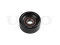 Drive belt tensioner pulley thumb